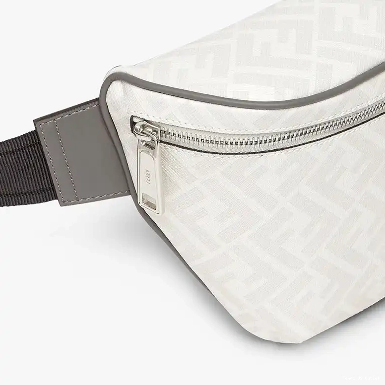 Cheap HOT White FF In Motif Bag Fabric Belt Fendi Red 0522